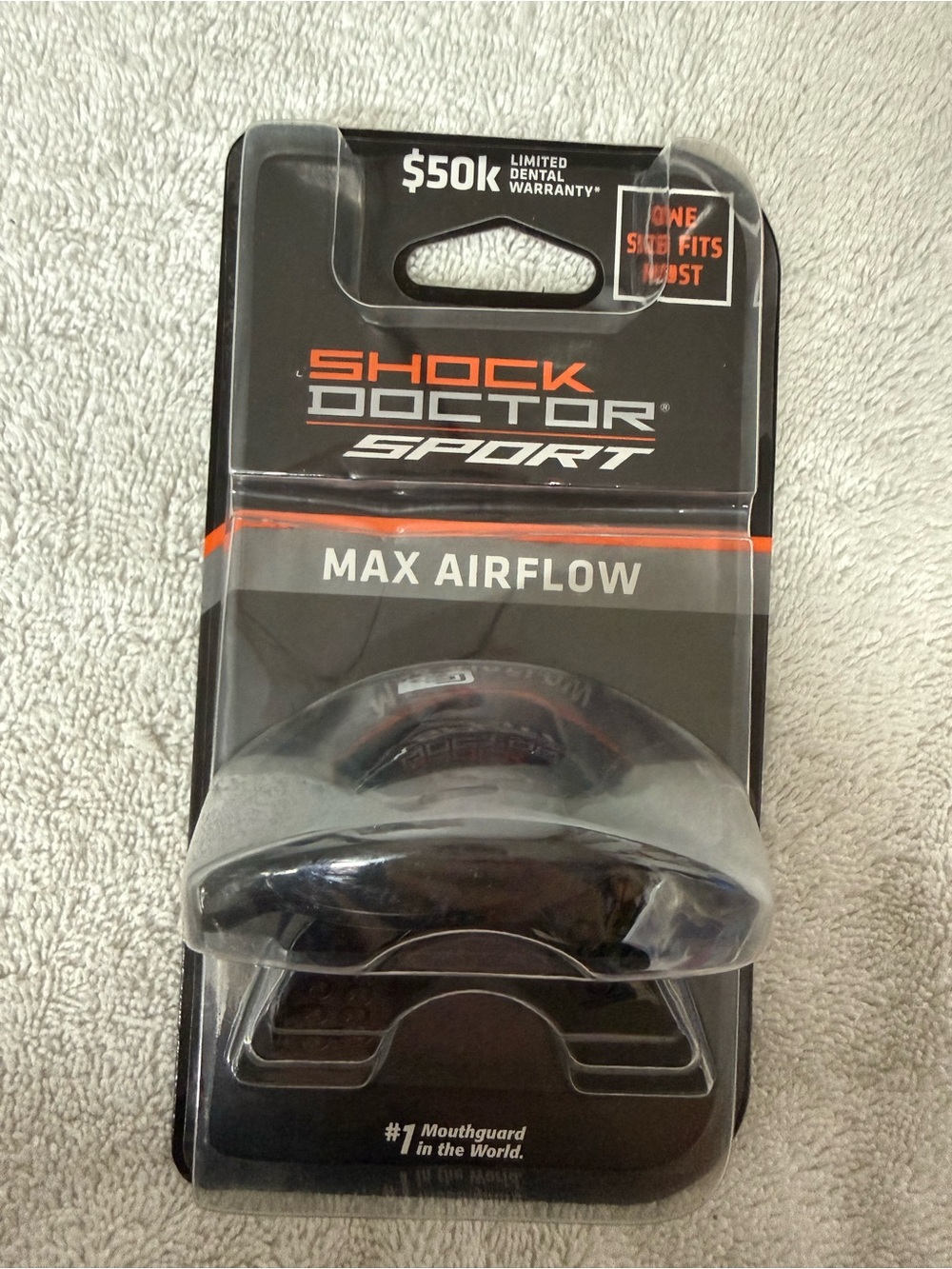 Shock Doctor Sport Max Airflow Kids Mouthguard - Black
